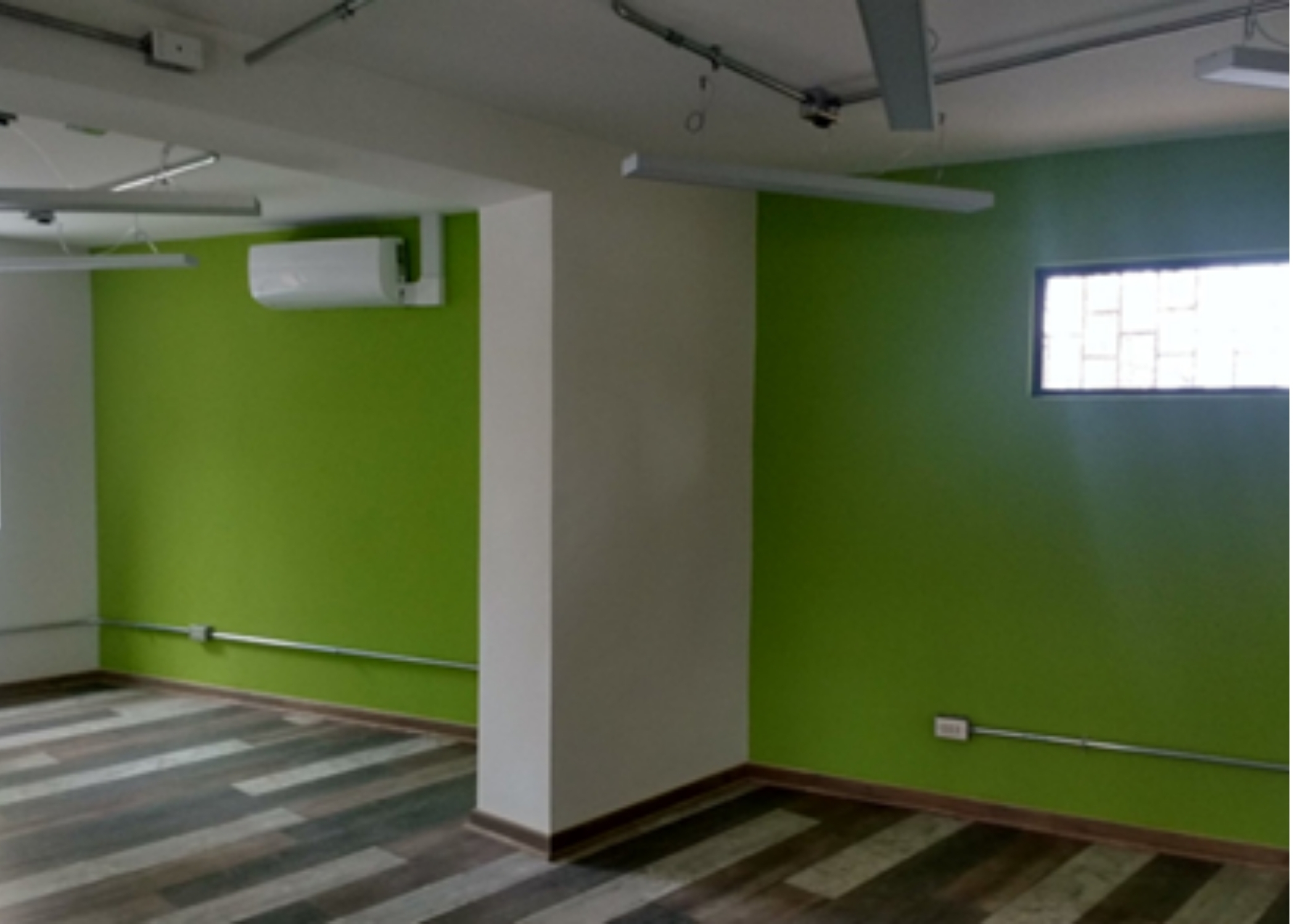 Pared verde